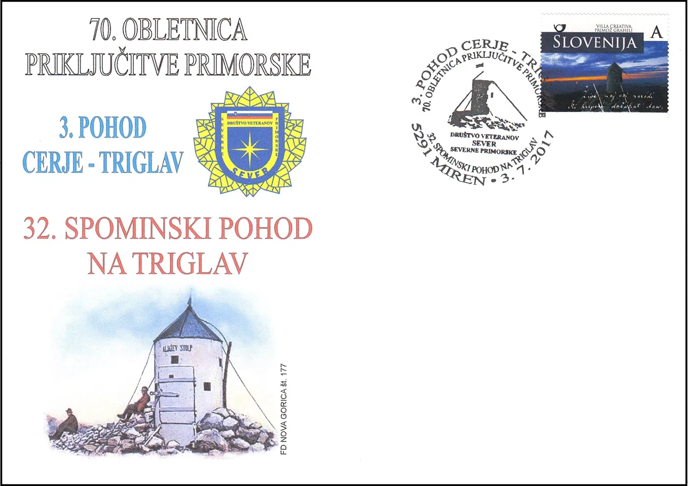 3. POHOD CERJE - TRIGLAV 70. OBLETNICA PRIKLJUČITVE PRIMORSKE